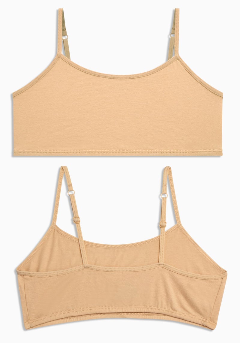 Rene Rofe Girls Cotton Spandex Cami Crop Training Bra with Adjustable Straps (10 Pack), Asst #1, Size 7-8', Medium - Image 4